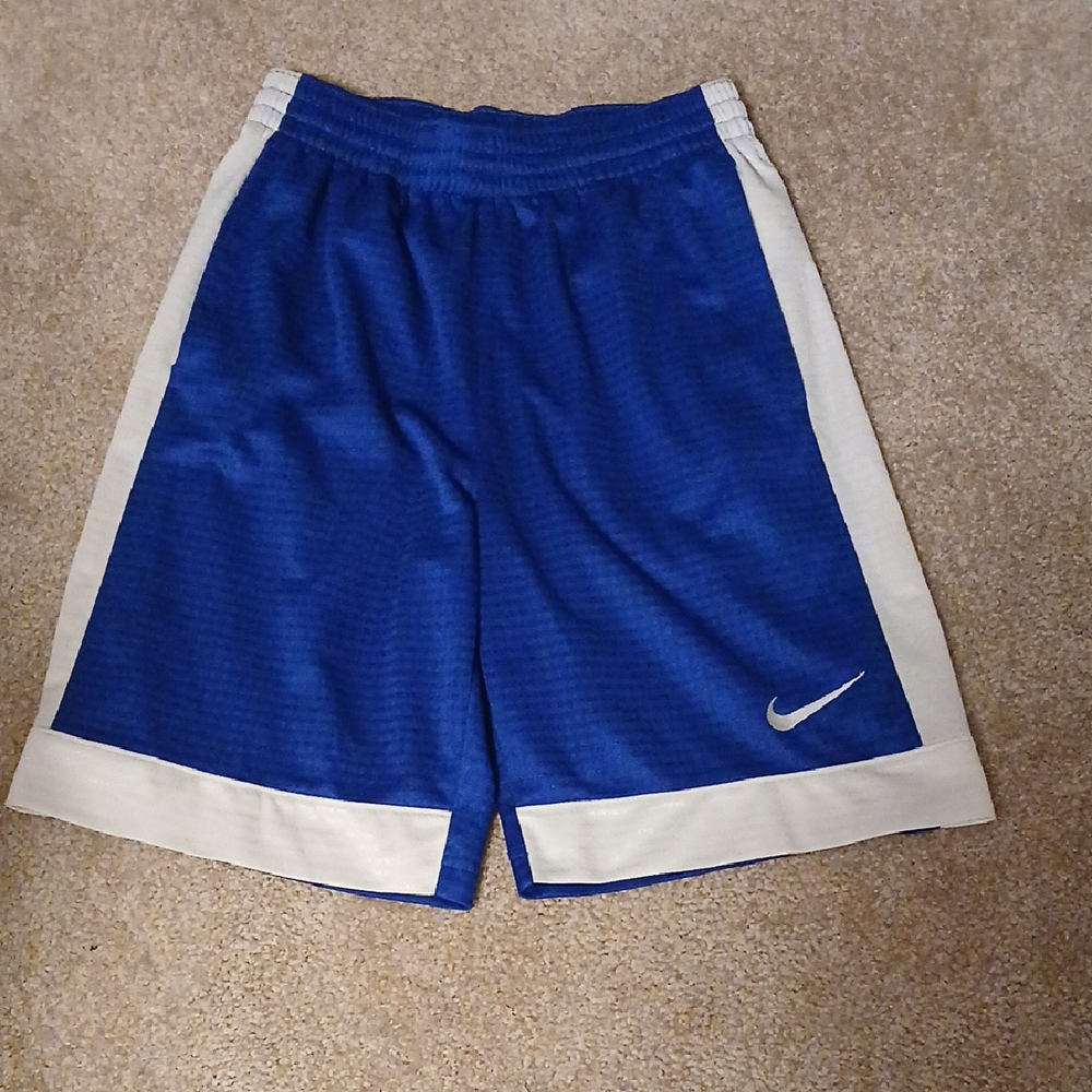 Nike Men's Blue Shorts with White Accents - Picture 1 of 5